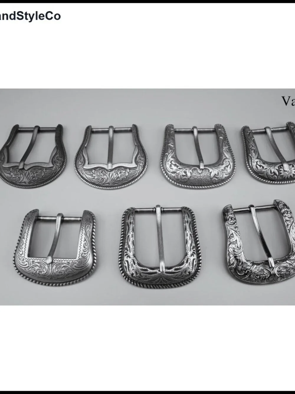 Western 3D Carved Belt Buckle Replacement 1.5 Inch Cowboy Style Zinc Alloy
